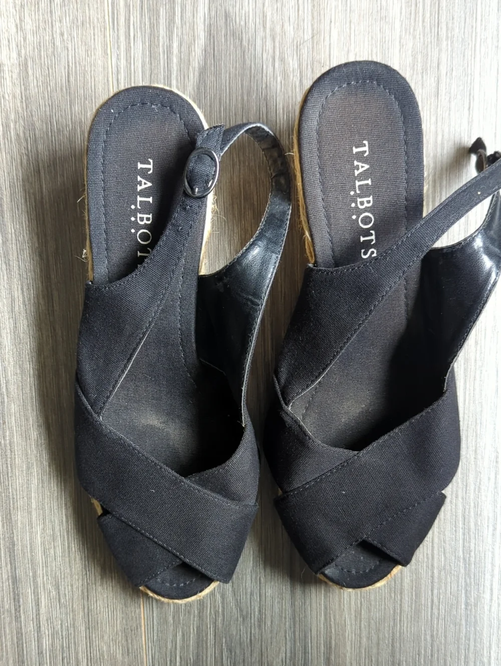 Talbots Women's Espadrilles Wedge Peep Toe Sandals Size 7